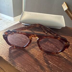 Elisa Johnson Jane Sunglasses Violet Lens Red Tortoise